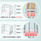Delwins304 Rack de planche à découper en acier inoxydable Rack de couvercle de couvercle trois grilles de planche à découper Place de rangement de rangement de planche à découper en rond de rangement