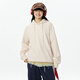 Miniso (MINISO) hooded sweatshirt men's heavy loose spring and autumn casual high-end youth trendy jacket Hemp gray XL