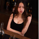 AEMAPE后妈裙夜店女装性感连衣裙夏装V领低胸紧身包臀背心超短裙子 粉红色 L