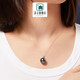Qianpei Black Pearl Seawater Pearl Diamond Buckle Pendant for Women to Give to Lovers and Elders 13 Pendant does not include chain