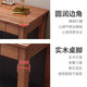 MUYESIYU SF express all solid wood desk simple home student writing desktop computer table bedroom study table walnut color desk + A1 chair 140*55*75cm double drawers