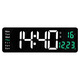 
Yonghuan 16-inch large screen function display clock Nordic digital clock simple living room wall clock LED wall clock temperature display (13-inch) 6629 red light