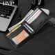 Platin-Brieftasche Herren Kurzer Multifunktions-Leder-Brieftasche Multi-Card-Kartenbeutel großer Kapazität Kuhspanner Geldbuße Geburtstagsgeschenk