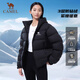 Camel (CAMEL) Black Diamond 5 Airgel Outdoor Down Jacket 24 Winter New Men's and Women's Same Style Warm and Water-Repellent Bread Jacket 90 Down White Jade Powder Same Style for Men and Women A34CAPN750B S