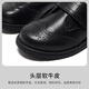 Aokang Kinderschuhe für Jungen Lederschuhe schwarze weiche Sohle Performance-Schuhe Frühling und Herbst Neue Kinder Britisch-Stil Echtes Leather Performance mittelgroße Kinderschuhe