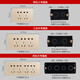 
(DELIXI) Socket panel concealed CD691 series 118 type two-position five-hole 10-hole socket panel champagne gold type 118 type fifteen-hole