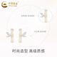 China Gold (CHINA GOLD) Hotan Jade Bamboo Earrings Unique Earrings Women's New Fashion Earrings Valentine's Day Birthday Gifts for Girlfriends and Wife Listening to Bamboo Hotan Jade Bamboo Earrings-S925 Silver Brand Gift Box