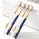 Jepoo Zahnbürste Weiche Borste Erwachsene Hausdekoration Haushalt Ultrafeine ultra weiche Zahnbürste (Weiche Borste mit breiter Kopf) 6 Teile 1 Set