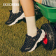 Skechers panda shoes spring and autumn women's heightened dad shoes rivets lightweight thick-soled casual shoes sneakers 11979 white/silver/WSL 38.5 255mm