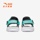 ANTA Children's Sandals Men's Beach Shoes 2024 Summer New Open-Toe Arch Student Outdoor Sandals Koala Gray/Fluorescent Aqua/Bright Orange-1 33 Size