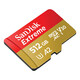 Almacenamiento de la tarjeta de memoria Sandisk Tarjeta TF Sports Tarjeta de cámara Drone de alta velocidad GOPRO Cámara MicroseSle Memoria Tarjeta MicroSD U3/V30 512G Velera de lectura hasta 190 m/s Cámara deportiva Tarjeta de drones de drones