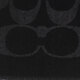 COACH Year-End Luxury Products Women's LOGO Printed Fashionable Scarf Gift for Girls Black CU807BLK