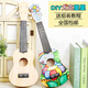 Test 68 versammelte Ukulele DIY kleine Gitarre handgefertigtes hausgemachtes Materialpaket Lackiert Handgezogene Zeichnung Doodle Wood 21 Zoll Rundkarton Set sechs 21 Zoll