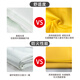 Juant double-sided silicone fire blanket 1m*1m soft and non-prickly, flame retardant and high melting point Home kitchen hotel office building fire blanket double-sided coating upgraded flame retardant webbing