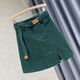 Ranwei Feray Falda corta de falda para mujeres en el otoño Nuevo altos de la cadera de la cadera de la cadera de la cadera de la cadera de la cadera de la cadera [Calidad] 5012-Khaki + Belt M Recomendado 95-105Jin [Jin equivale a 0.5 kg]