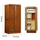 Chen Fei Furniture Chinese-style solid wood wardrobe household double door two-door small bedroom 0.9 meters simple wardrobe with drawers 829# [Two-door wardrobe]