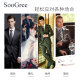 SooGree领带男士商务西装正装结婚新郎送男朋友免打结拉链式一拉得懒人 男士免打节正装领带蓝白点色