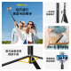 W&P 自拍杆伸缩三脚架云台防抖神器360度旋转直播落地多功能拍摄手持户外旅行便捷手机支架蓝牙遥控wp 【1.6米标准款黑】一体隐藏丨防抖不晃丨一键开合