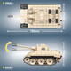中国积木军事系列BT-7轻型坦克陆战霸主颗粒拼插模型儿童玩具礼物 100101 侦察坦克豹式 446颗粒