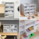Tenma Japanische Tianma-Schublade Aufbewahrungsbox Kunststoff extra großer Aufbewahrungsbox Kleidungsschrank Aufbewahrungsbox Aufbewahrungsbox F3923-Khaki-Made in Japan Heißverkauf