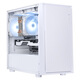 SAMA M2 Air Snow Desktop Computer Desktop Small Case Standard Type-C/Dual U3/Mesh Cooling on the Left Side/Supports M-ATX motherboard, 240 water cooling
