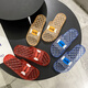 Dong Yixuan Summer Summer pour les femmes Home intérieur salle de bain Plastique Plastique non glissée à l'extérieur Crystal transparent Sandales de grande taille Sole pour femmes Bleu Sky Blue 38 Convient pour 37 pieds