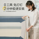 Cod dad bed fence baby anti-fall baby anti-fall bed children's bed guardrail flagship heightened fence integrated guardrail flagship version track - three-sided installation 1.8mX2.0m bed type suitable