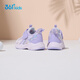 361 Children's Baby Shoes 25 Spring Girls Infants and Toddlers Light Soft Elastic Casual Shoes Two-Step Toddler Shoes Purple 24