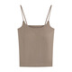 Xinhuang avec pavé de poitrine de poitrine blanche petit gilet à suspense pour les femmes avec une nouvelle tenue chaude de chaleur sportive sportive sans manches polyvalentes top à tendance blanche taille moyenne 75-130jin [Jin est égal à 0,5 kg]