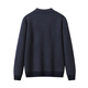 
Hengyuanxiang [100% wool] Long-sleeved T-shirt for men POLO neck sweater cardigan spring dad outfit thickened sweater men fengqing XL /180/96A