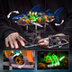 Mechanische große Dinosaurier Haiwal Baustein Insekt Punk Luminous Technology Creative Ornament Model Papageien Froschspielzeug Halbmechanischer Hai (Beleuchtung) -693 Stücke