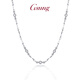 GsunG platinum necklace men's pt950 knight necklace large and bright women's platinum clavicle chain plain chain without treasure chain. Priced by gram, please contact customer service before bidding.