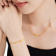 Chow Tai Fook Smile Love Gold Armband Frauenfußball Goldschmuck (Hochzeitsgebühr: 320 min) EOF1283 15 cm Volles Gold ungefähr 2,70g