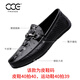 CCE Men's's Chaussures Généhes en cuir Mode crocodile motif de bonnet Chaussures paresseuses en une étape British Soft-Soft Soft Soft