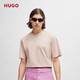 HUGO【100%棉 男女同款】春夏徽标棉质宽松短袖T恤