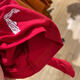 Nike (Nike) Kurzärärmelte T-Shirt Damen 2025 Sommer New Sportswear Strickbarer runder Hals lässig obere Halbhülle reine Baumwolle HF6291-687 Red M
