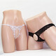 
Mie Lanat couple underwear men's sexy double lingerie female sexy lace thong couple flirting and speaking without taking off large size red + black one size