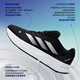 
Adidas men's shoes 2025 autumn new low-top trendy cushioning sneakers lightweight casual breathable running shoes ID9849/black and white/LIGHTMOTION technology 41