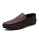 Specht 2025 Jugend Sommer All-Match Koreaner neuer fauler Beanie Schuhe Fashion Casual Herren Loafer Schuhe D838 Brown 40