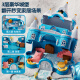 Aozhijia Magnetic Castle Doll Haus Schneeprinzessin Kinderhaus spielen Spielzeug Mädchen Kindertag Geschenke 3-6 Jahre