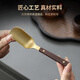 Shangyanfang Copper Wood Tea Spoon High-end Thickened Solid Wood Household Tea Spoon Tea Spoon Kung Fu Tea Set Tea Making Tools Accessories Houze Copper Tea Spoon (Ebony Style)