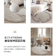 Moxi handmade rime velvet round irregular carpet living room special-shaped sofa cream style high-end bedroom single chair carpet