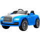 WORK BABY Rolls-Royce children's electric car, male and female baby, remote control toy car 1-7 years old, can sit on a person's birthday gift, painted red + 12V14A battery + leather seat + remote control
