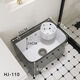 Nordic Grey Homeving Ceramic Bool Bool с дренажной бассейной для бассейна.