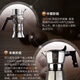 Colbro Edelstahl Doppel drei Ventile Moka-Topf mit starkem Aroma-Kaffee-Haushalt italienischer Kaffeemaschine Outdoor Camping 316 Edelstahl Drei-Ventile zwei Tasse Doppelkessel 70 ml