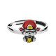 La nouvelle bague de la richesse du nouveau dieu de la richesse de style chinois pour la petite bague de style chinois de style fuxing de style chinois pour offrir à la petite amie du Nouvel An J1585 Little Dieu de la richesse pour la femme Little God of Wealth Ring Femme Little Bouth Adjustable
