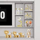 Adornos laterales del gabinete de televisión luz de lujo de lujo moderno nórdico sala de estar dormitorio gabinete lateral de televisión ed3897j set dorado brillante dos gemas amor ciervos