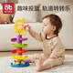 Aibedila Baby Toys de plus de 6 mois Puzzle Éducation précoce 778891112 2 Balles de tir pour bébé 4 couches Lapin jaune [avec 3 balles]