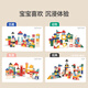 imikids儿童积木玩具婴幼儿大颗粒木质拼装积木早教玩具礼物生活梦想家36