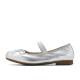 Belle Jane Girls Mary Jane Shoes Women's 24 Spring New Mall Same Style Flat Single Shoes Small Leather Shoes A8E1DAQ4 Silver 38